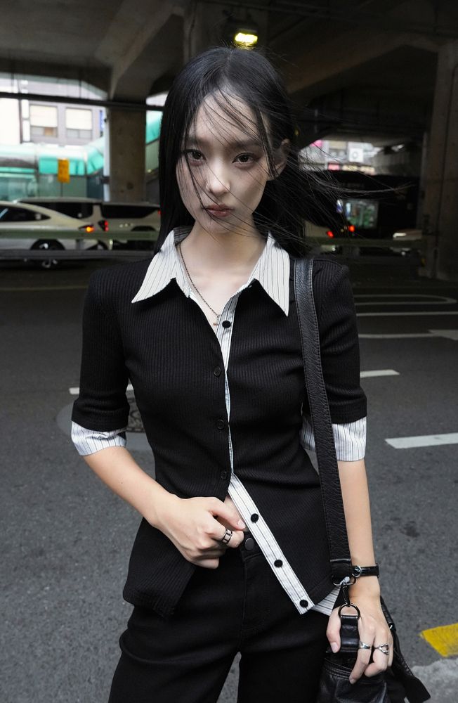 26FW★ ARC STRIPE LAYER SHIRT