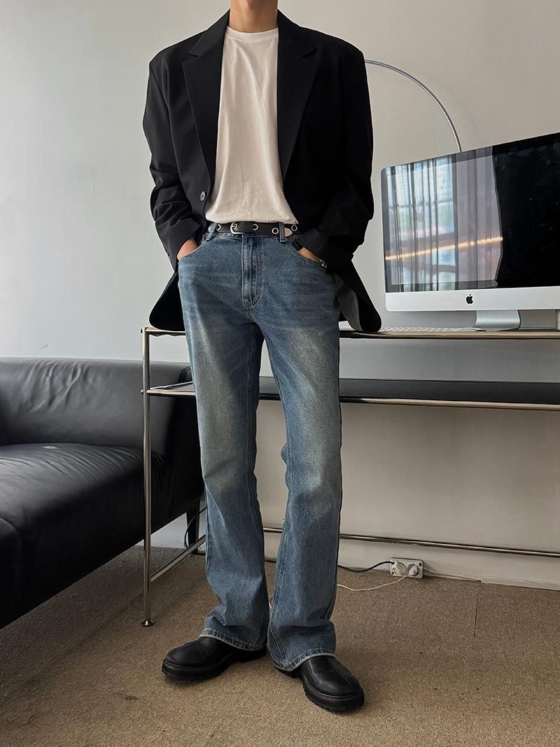 ASCLO Goodbye Flare Denim Pants (2color)