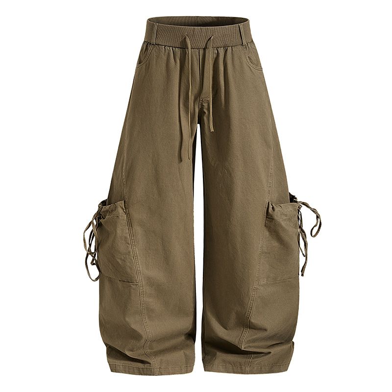 Emily String Cargo Wide Pants