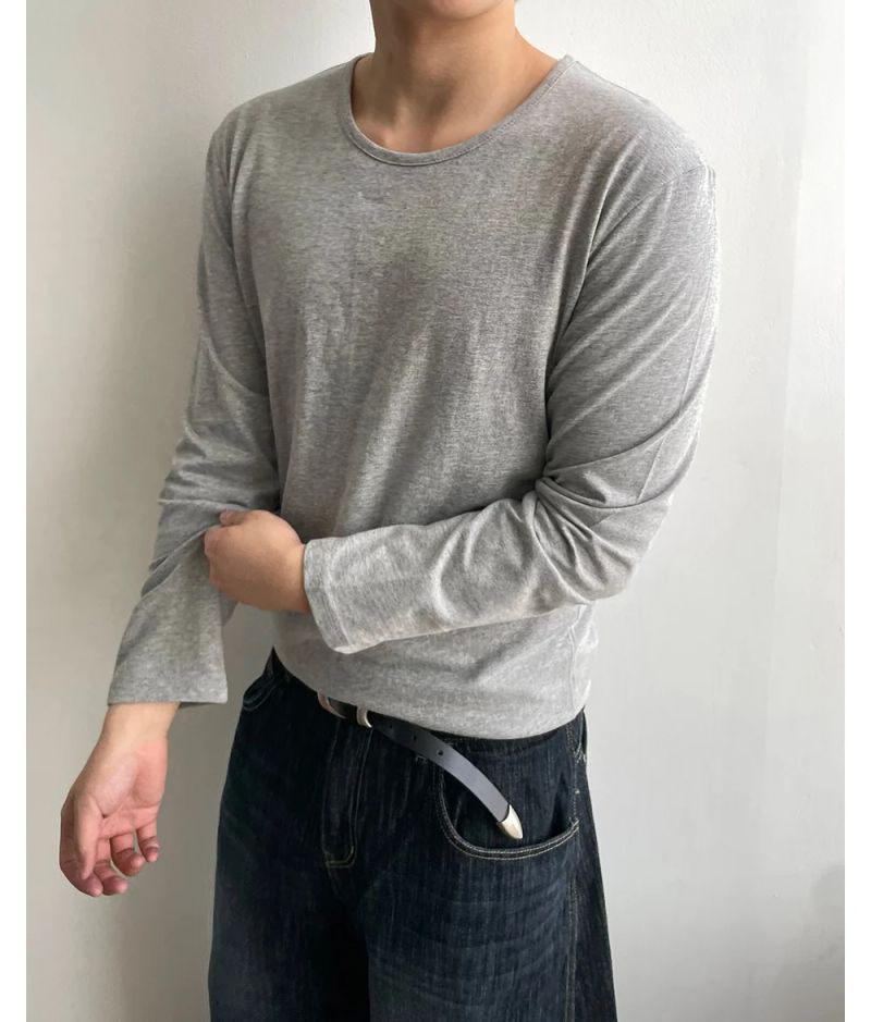 Normal Standard U-Neck Long Sleeve