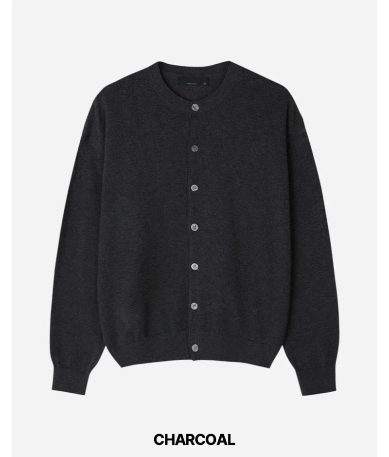 Stand Cropped Knit Cardigan