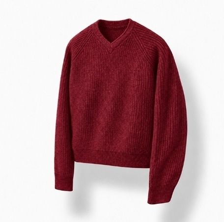 Claire V-neck Mohair Knit