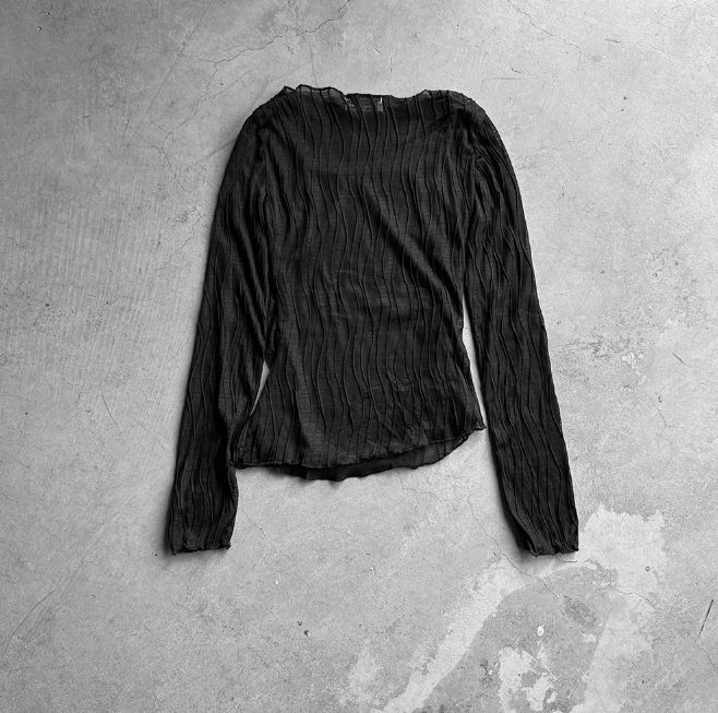 ラボ スカーフ レイヤード シースルー Tシャツ