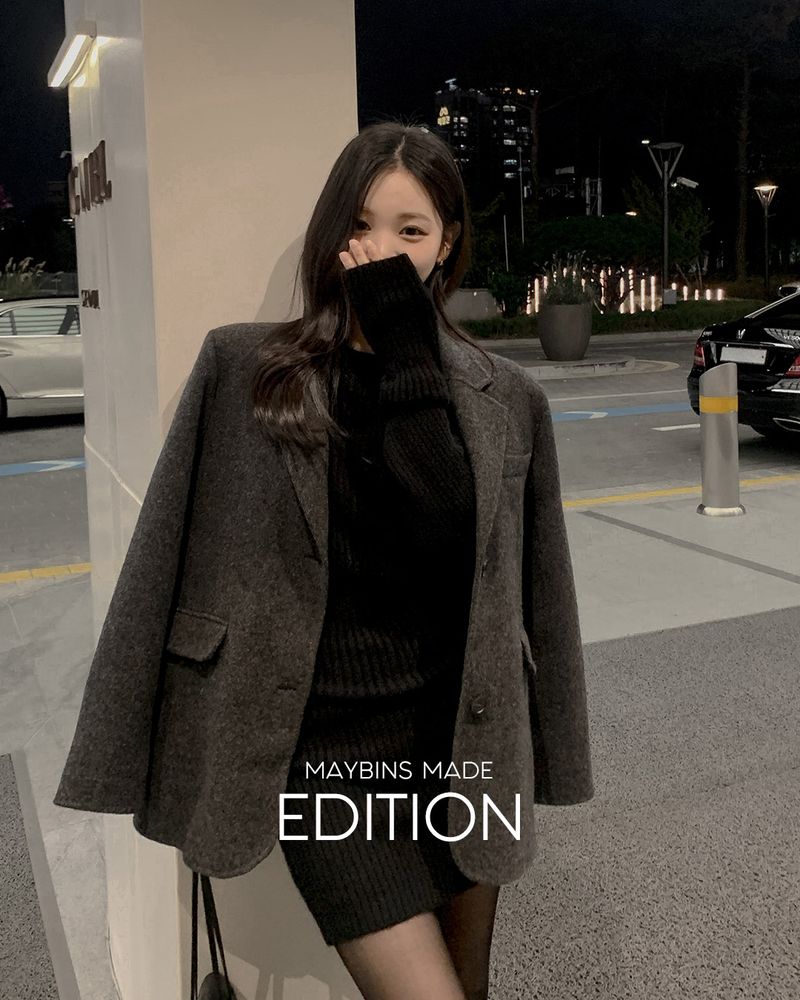 MAYBINS（メイビンス）の「MADE. モバーウールハンドメイドハーフコート（ジャケット/アウター）」