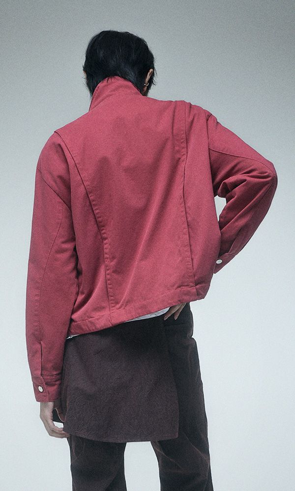 Drapoed Field Jacket Washed Red