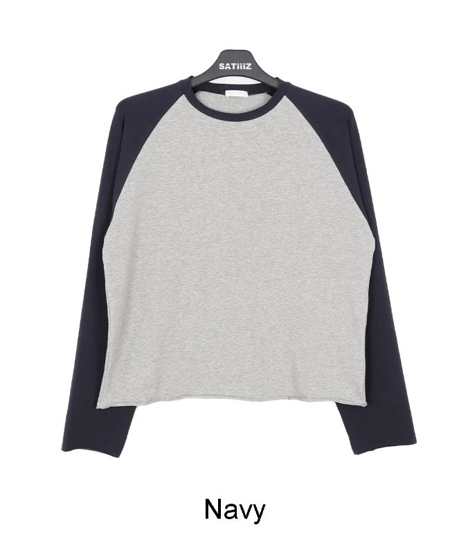 DIT Raglan Crop Long Sleeve Tee
