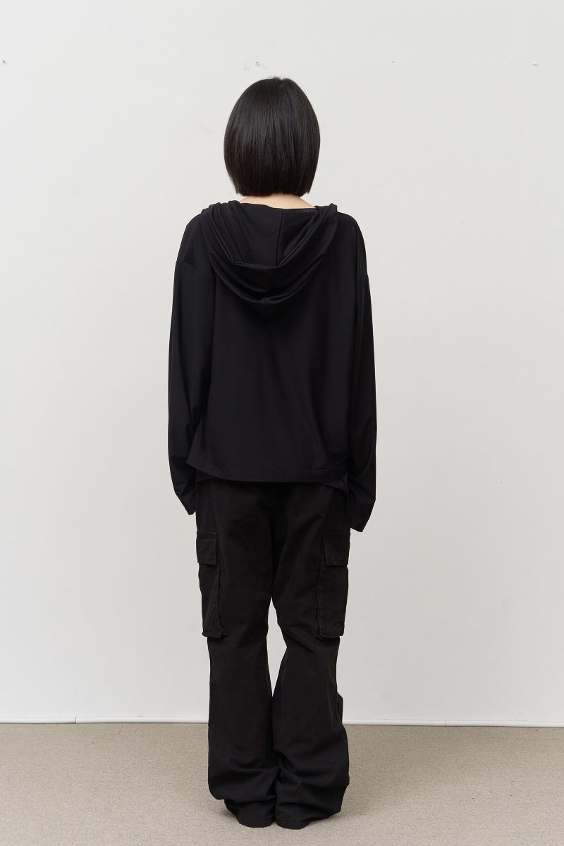 Riso Jersey Zip Hoodie