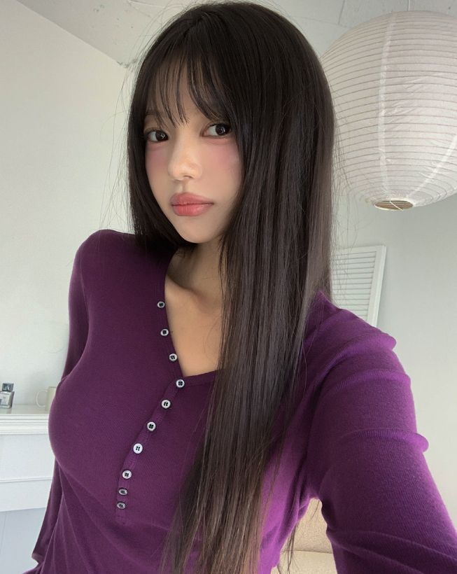 ピクシーボタンVネックスリムテンセルロングスリーブ