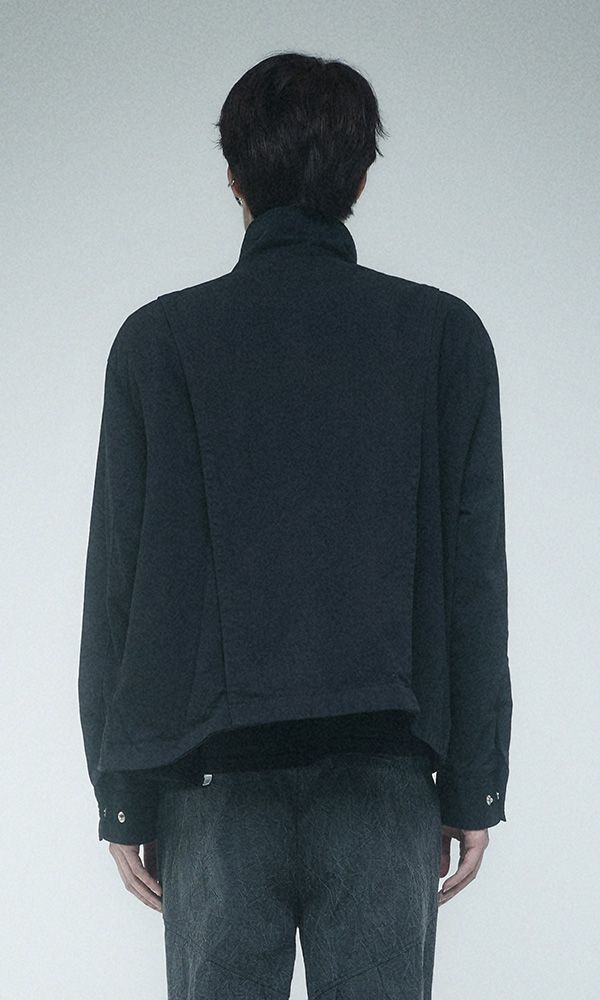 Drapoed Field Jacket Washed Black