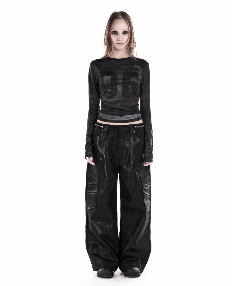 GLOW DENIM WIDE PANTS