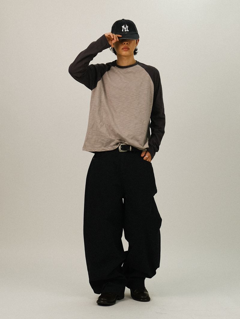 GN Curved-Fit Herringbone Pants