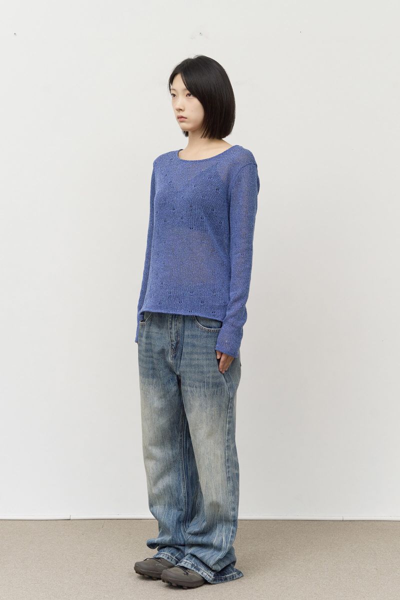 (W) Leaf Knit