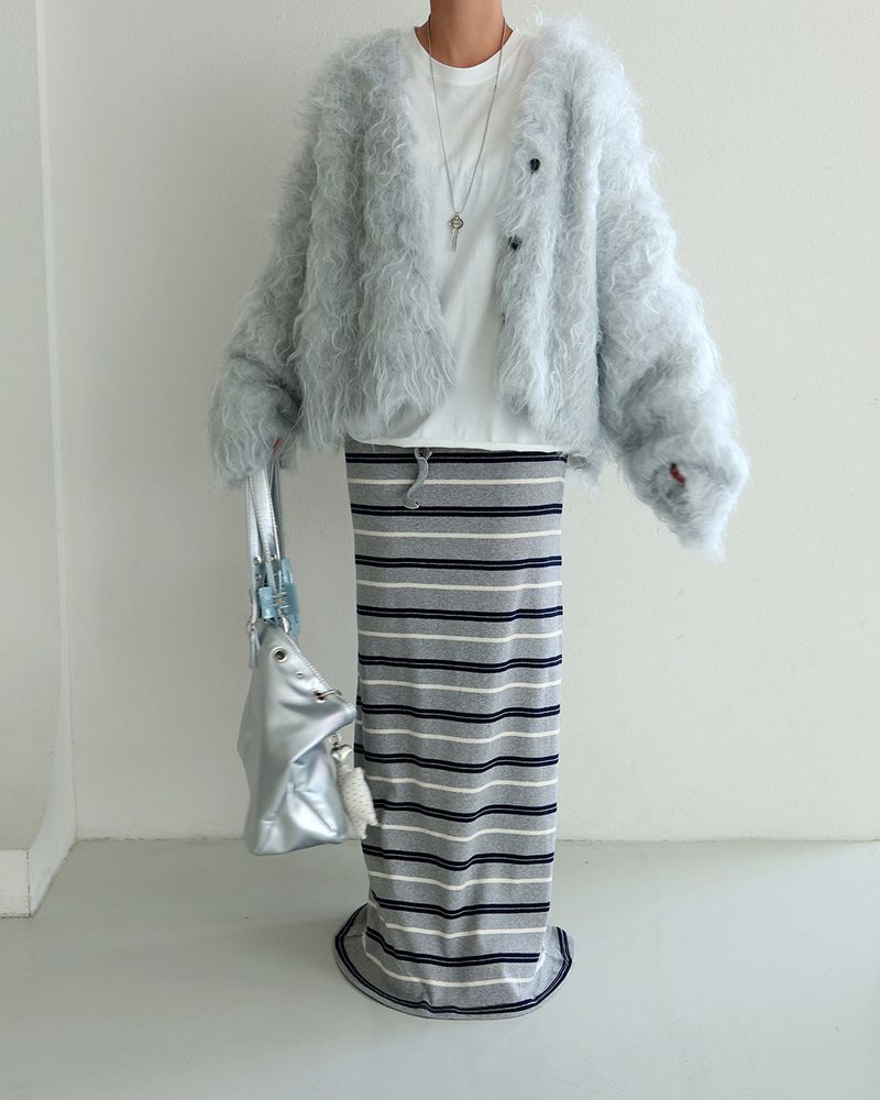 Poodle Sherpa Oversized Fur Cardigan