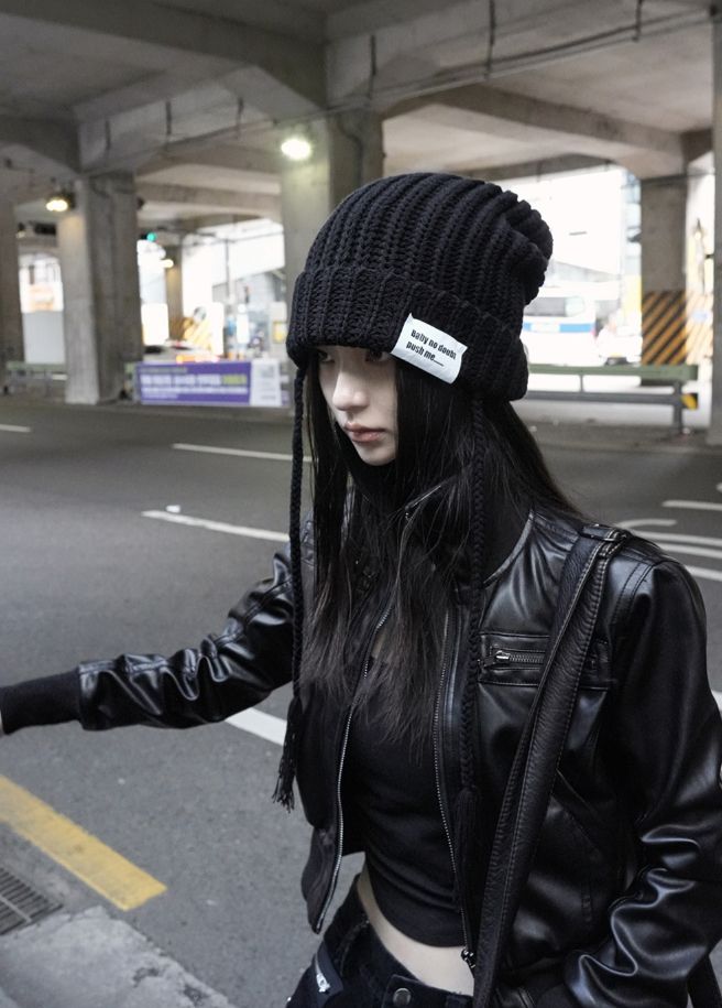 26FW★ VENOM CROP RIB LEATHER JACKET