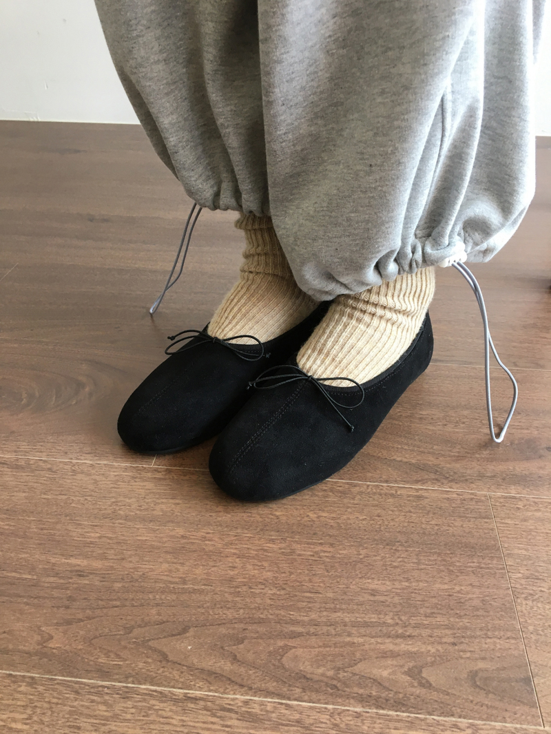 Odette Bow flat shoes (3color)