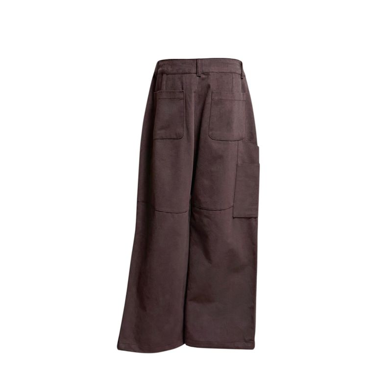 (2color) Utility Pocket Peach Wide Pants