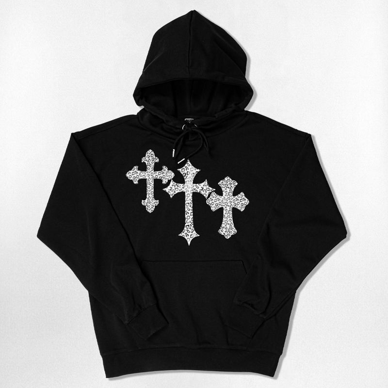 NOTUSUAL（ノットユージュアル）の「Leopard Crossv Over-fit Hoodie - 5COLOR（Tops）」