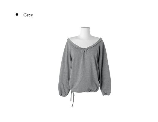 Tyron Round Off-Shoulder Strap Sweatshirt