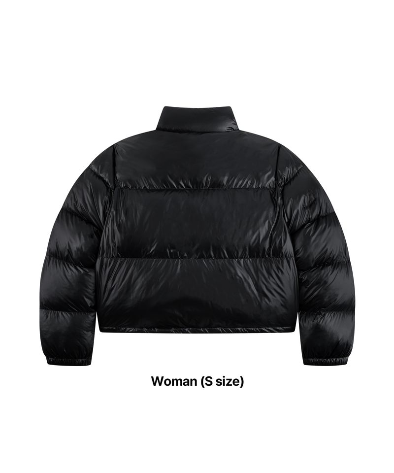 BASIC WARM BALL PADDING JACKET_GLOSSY BLACK