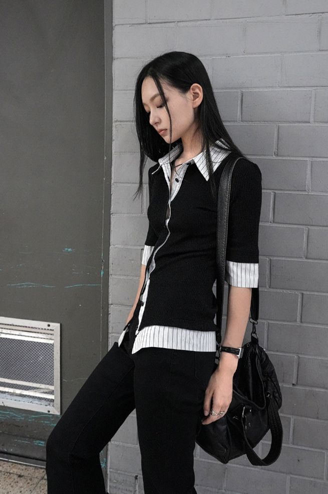 26FW★ ARC STRIPE LAYER SHIRT