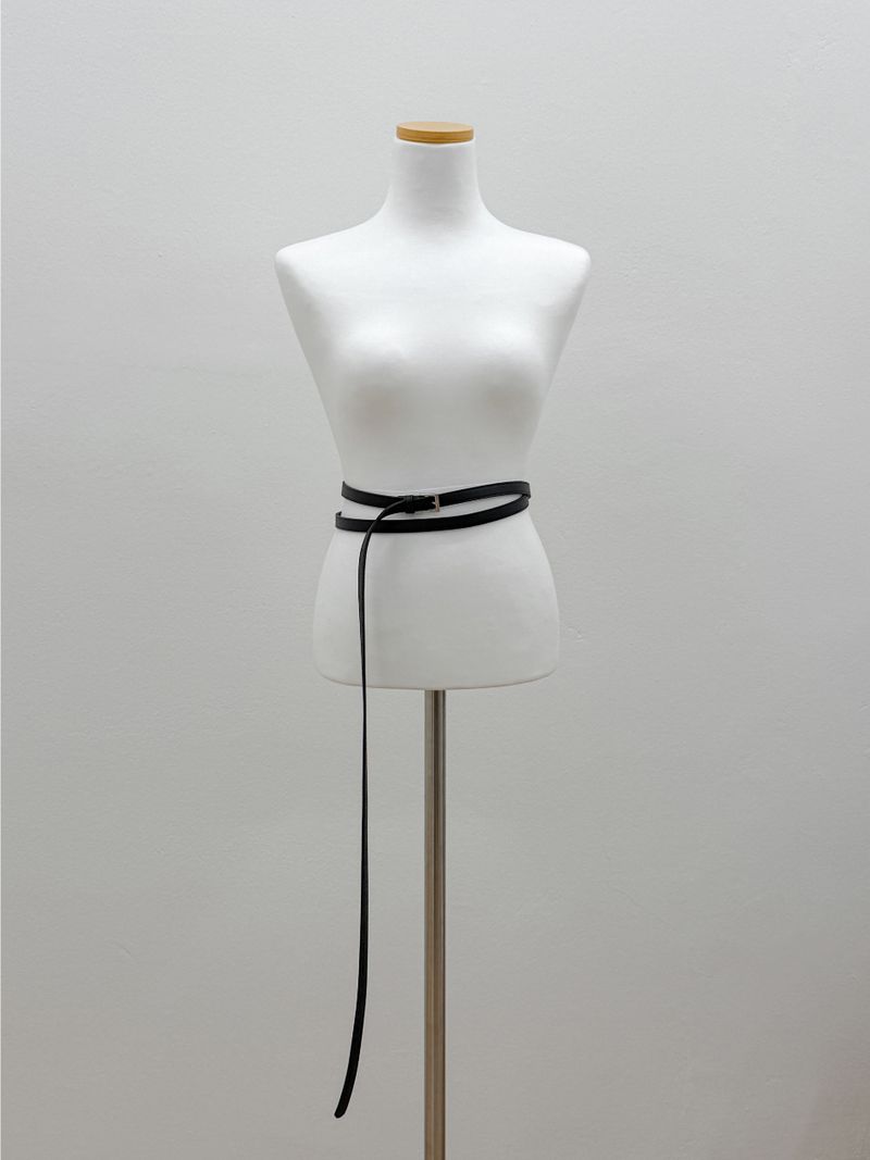 Layered Long Leather Belt