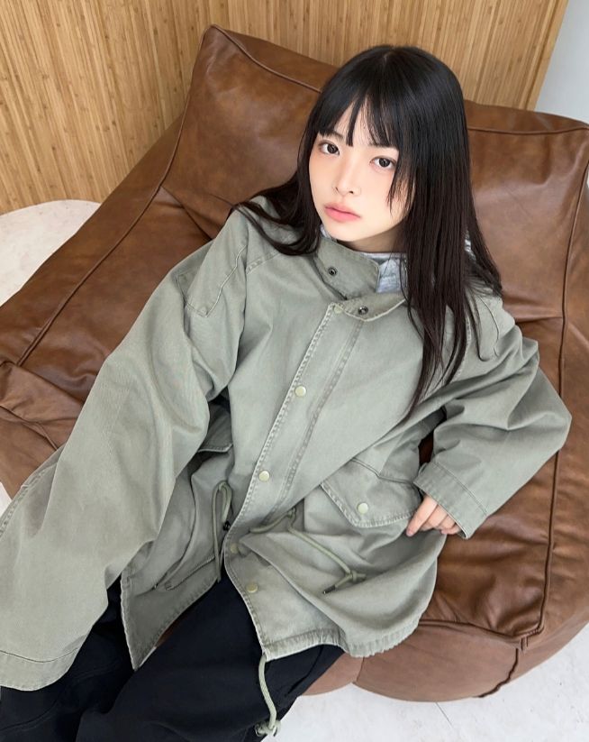 Lawn Washed Pigment Field Jacket