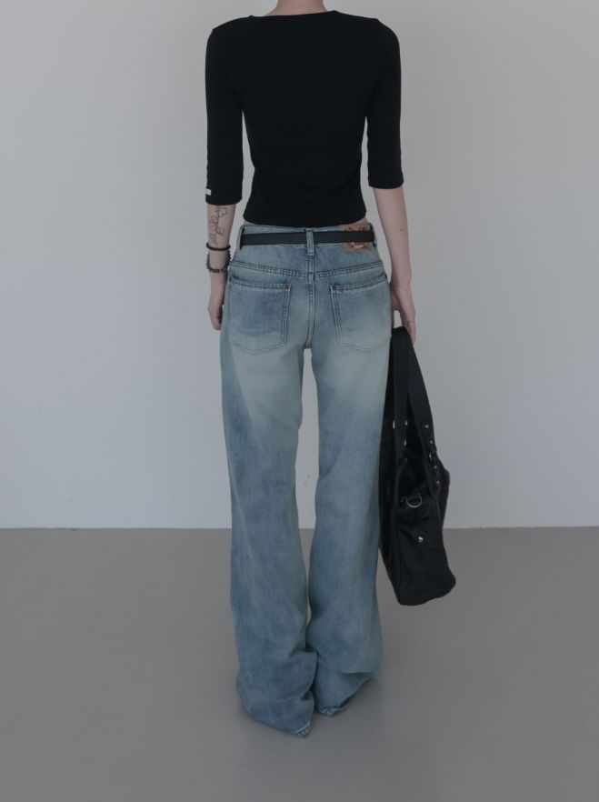 Loen Straight Low Denim