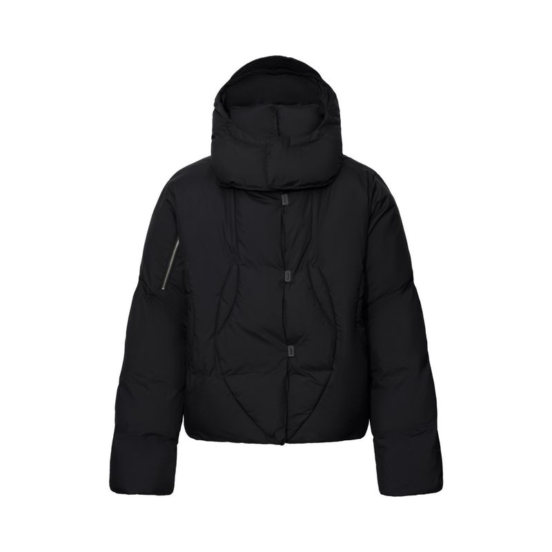 High-Neck Crop Puffer Jacket