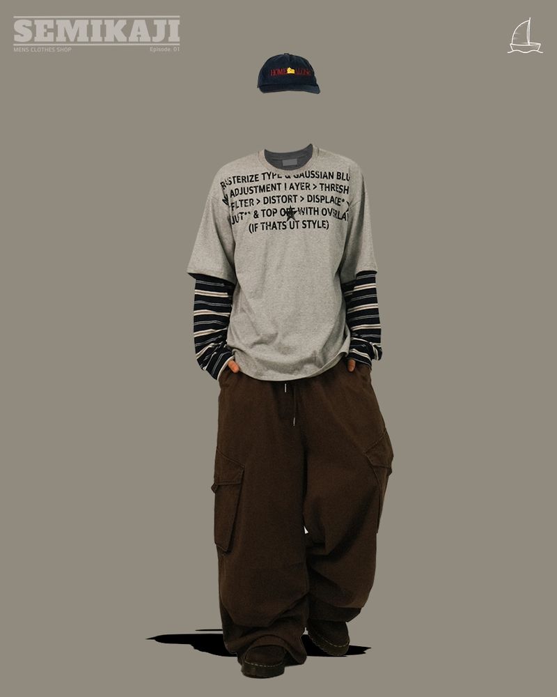 AU Cotton Panel Cargo Pants