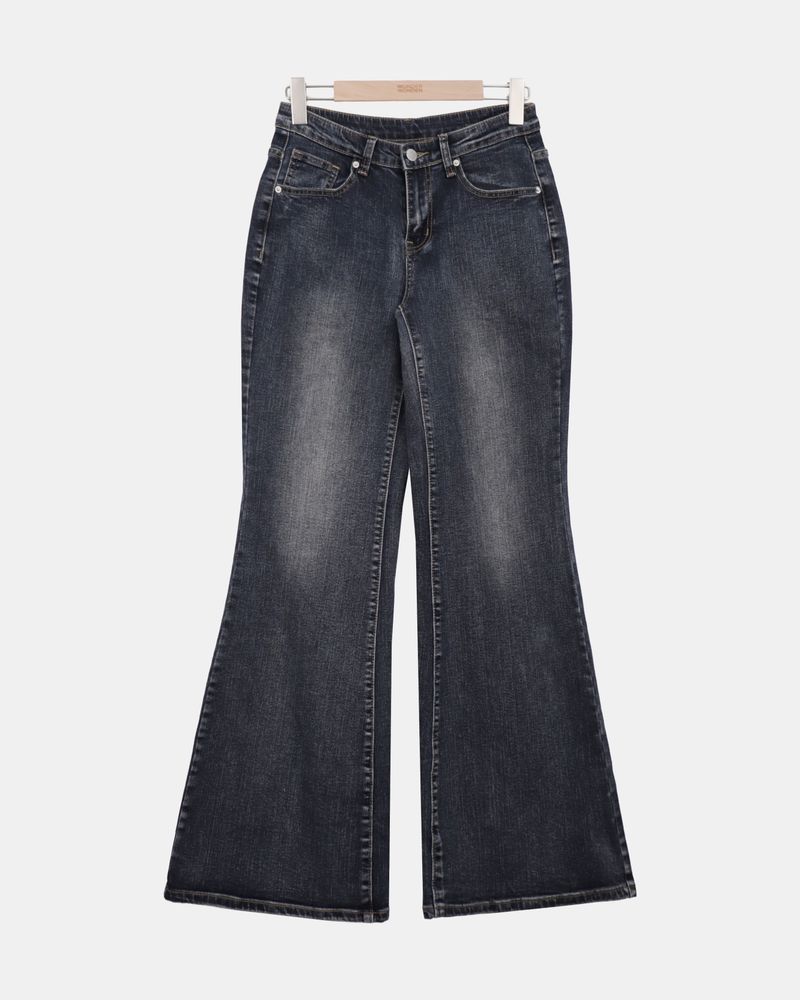 Bag Low-Rise Bootcut Denim Pants