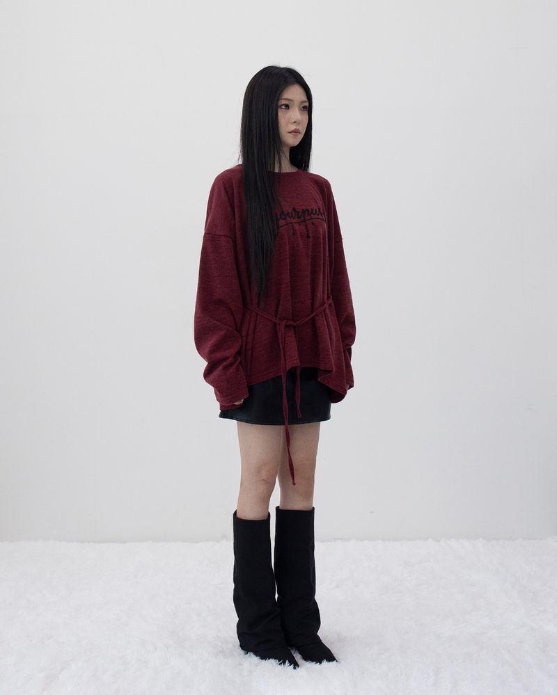 26FW★ Belted Strap Loose Knit