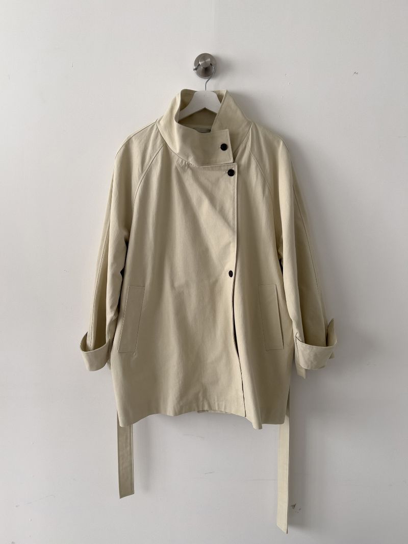 Poppy Belted Half Trench Coat