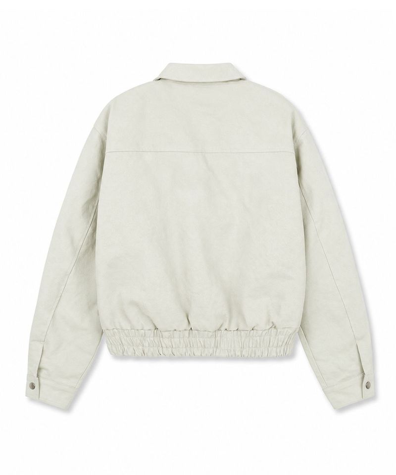 Fireman Buckle Crop Jacket - Ivory