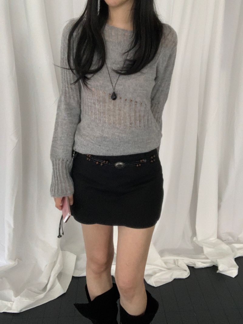 オヴィッド パンチング ニット
