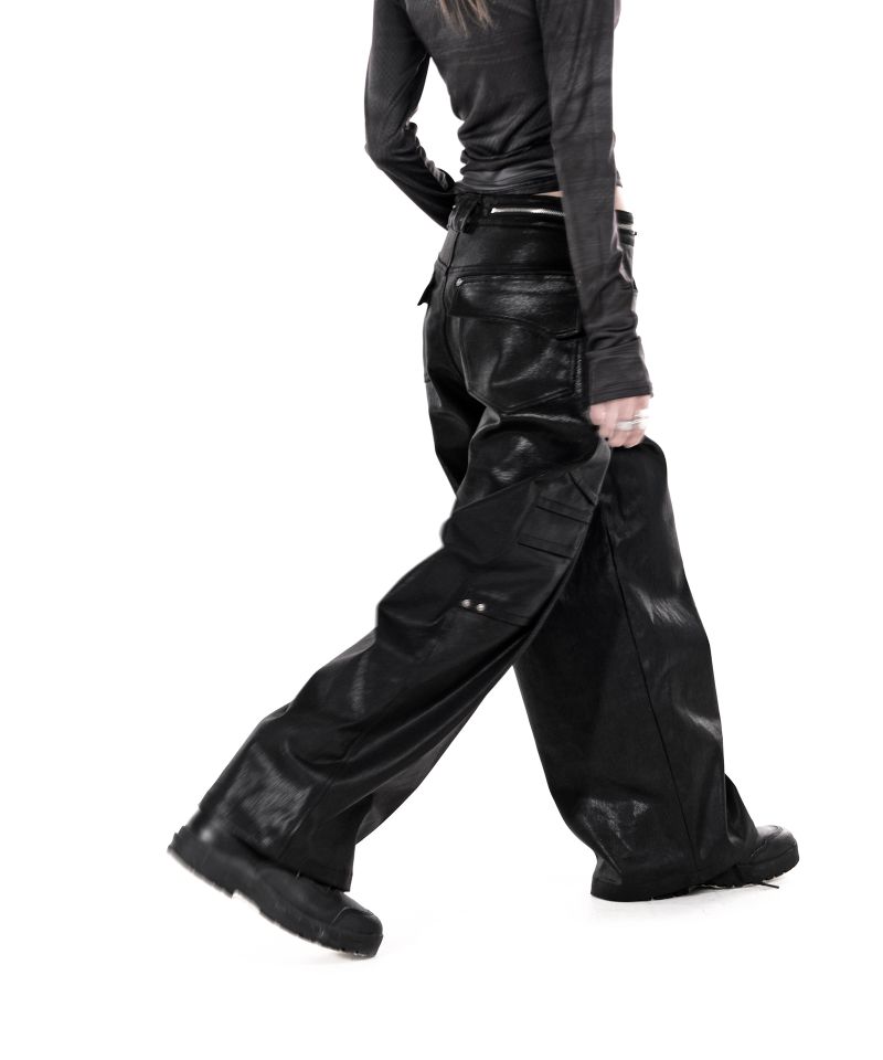 GLOW DENIM WIDE PANTS