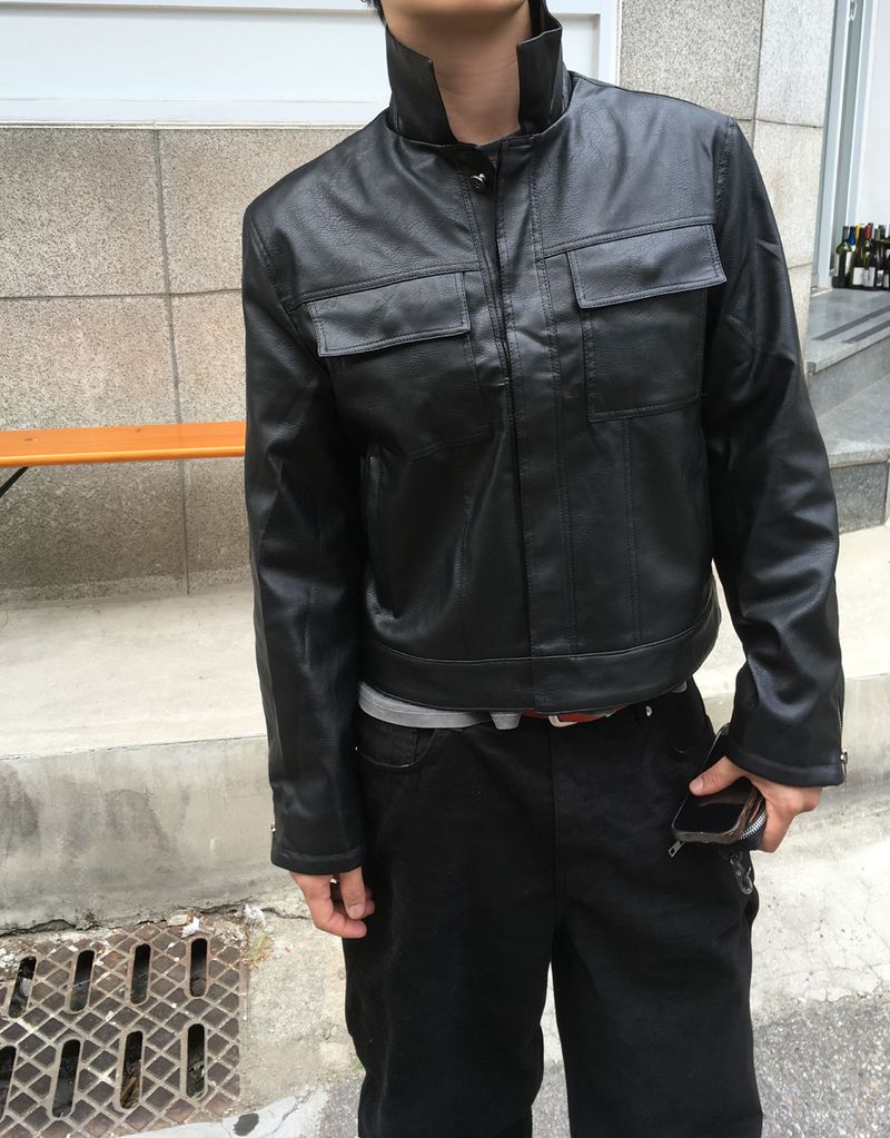No.1886 W crop leather JK