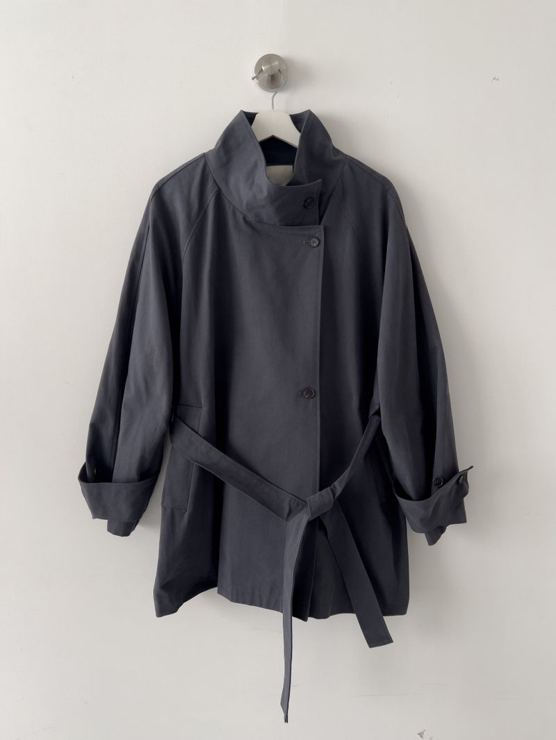 Poppy Belted Half Trench Coat