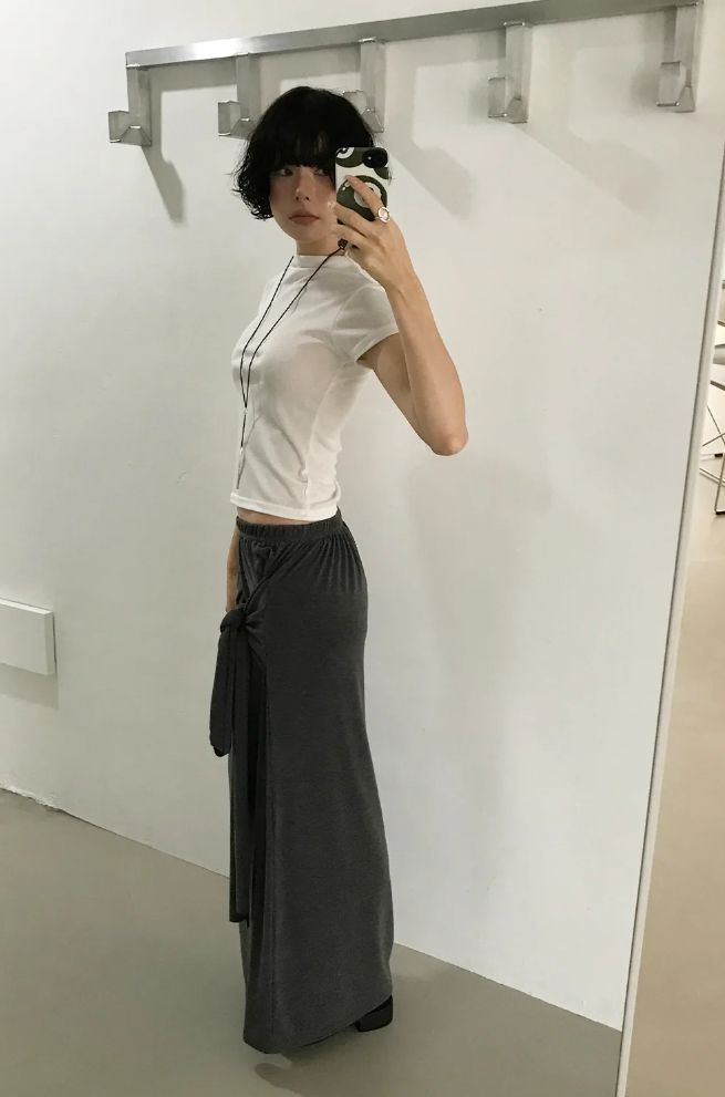 CAP SLEEVE MOCK-NECK KNIT