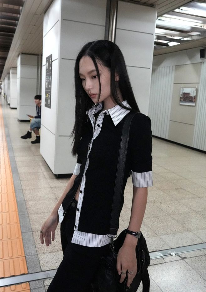 26FW★ ARC STRIPE LAYER SHIRT