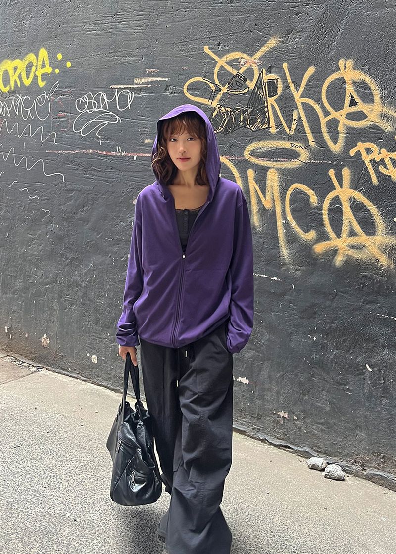 SLEEK HOOD ZIP-UP (3color)
