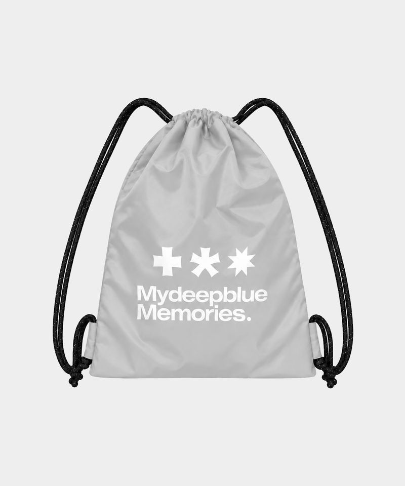 MM LOGO GYM SACK (GREY, BLACK)