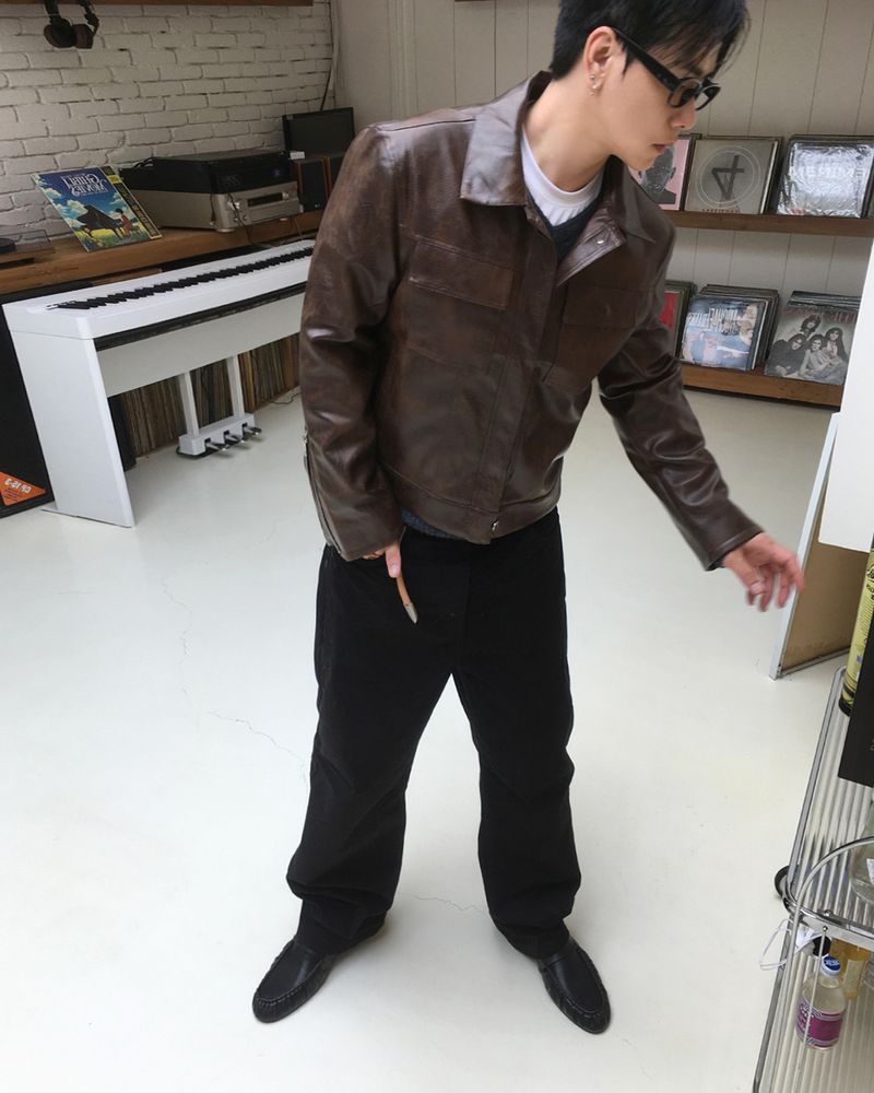 No.1886 W crop leather JK
