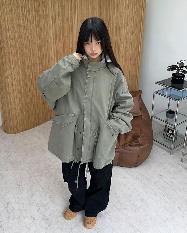 Lawn Washed Pigment Field Jacket