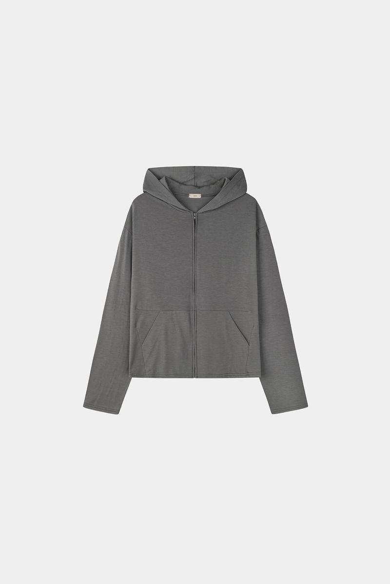 Drape Color Hoodie Zip-up