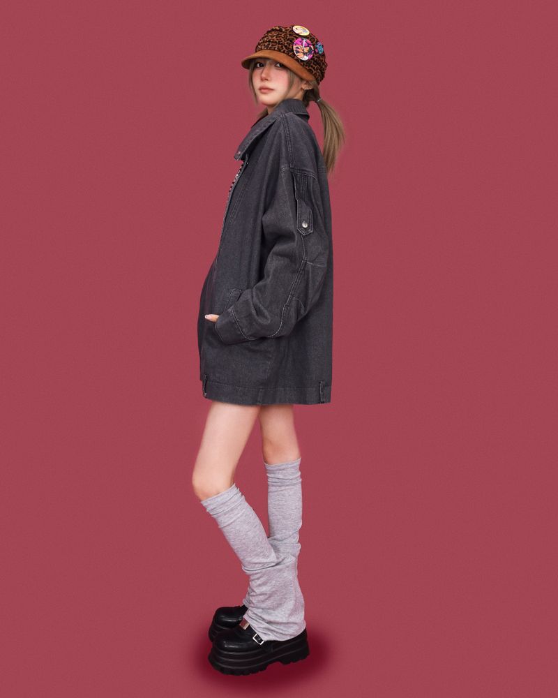 レオパード ヘッドスカーフ キャップ (2color)