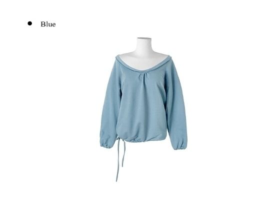Tyron Round Off-Shoulder Strap Sweatshirt