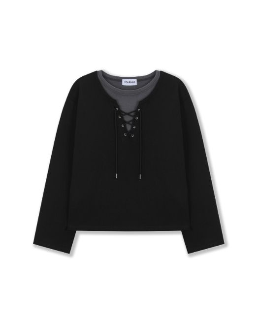 26FW★ Lace Crop Long Sleeve
