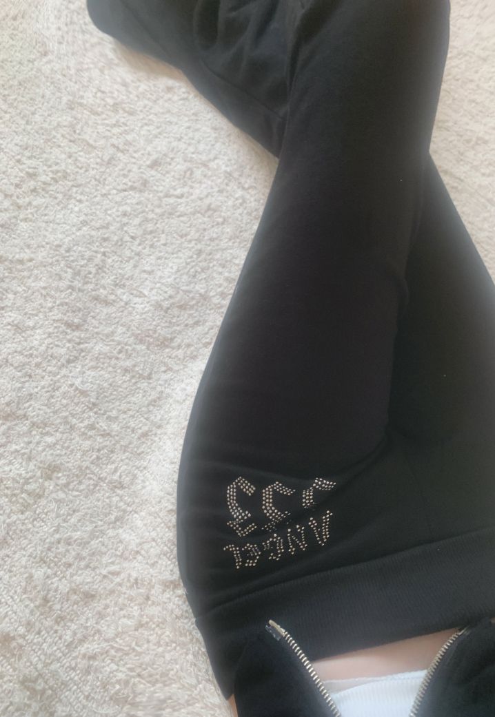 333 y2k cubic training bootcut pants (Black)