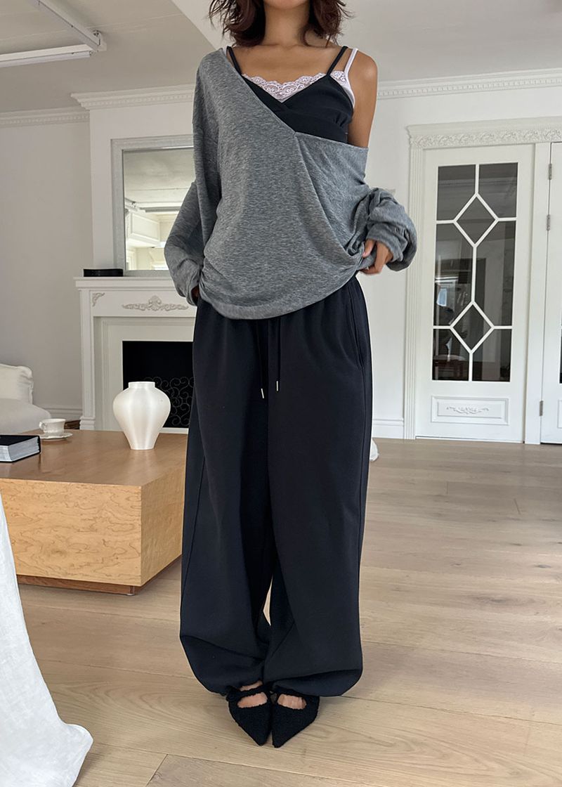WIDE BALLOON SWEAT PANTS (6color)