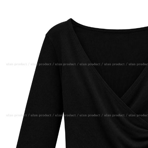 Ander Shirred Flare Wrap Knit